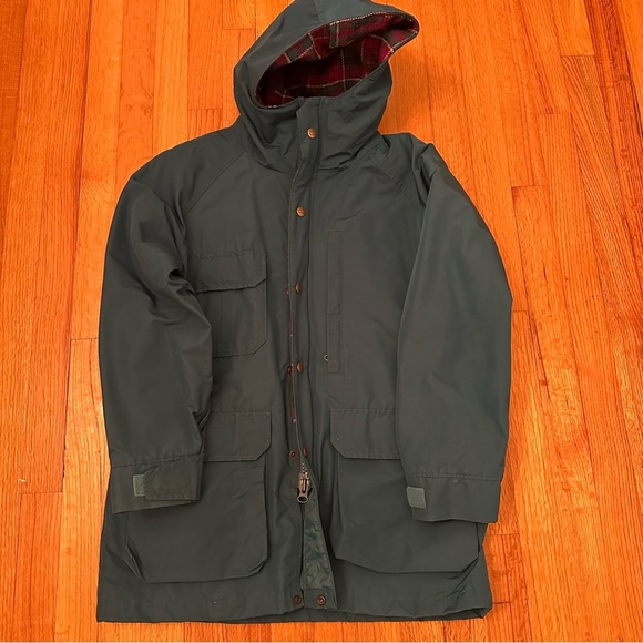 WOOLRICH Flannel Lined Full Zip Hooded Jacket 90s Women’s M - Picture 6 of 15